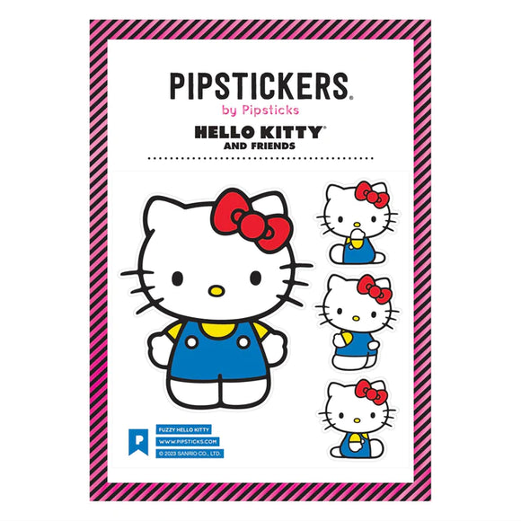 Fuzzy Hello Kitty Stickers