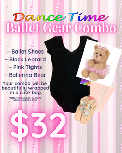 Ballet Shoes, Leotard, and Tights Combo Child