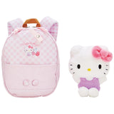 Plaid Backpack with Hello Kitty Plush