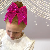 Sequin Bow with Tail