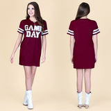 Game Day Sequin T Shirt Dress