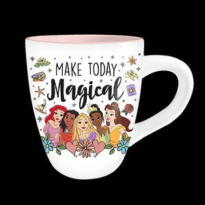 Disney Princess Magical Jumbo Curved Ceramic Mug, 25 Ounces