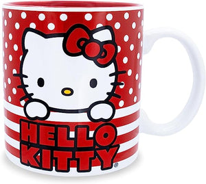 Hello Kitty 20 oz Mug polka dots striped