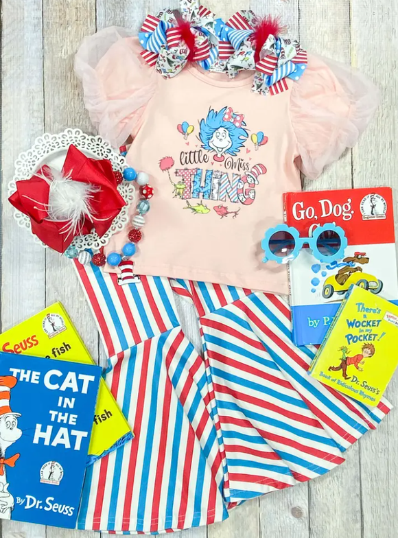 Little Miss Thing Striped Bell Set