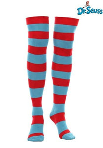 Thing 1 & Thing 2 Striped Knee Socks