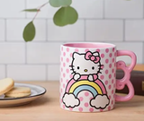 Hello Kitty Rainbow Dots Name 20oz Mug with Sculpted Handle