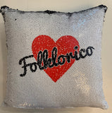 Folklorico Reversible Sequin Pillow