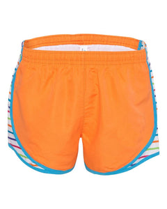 Orange/Striped Velocity Short