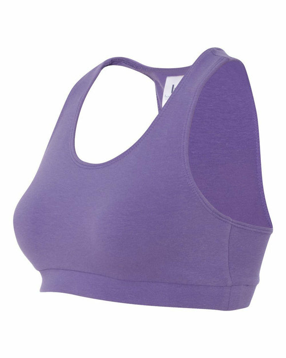 Ladies' Spiritwear Athletic Sports Bra-Purple