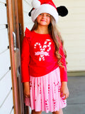 Candy Cane Top and Skirt